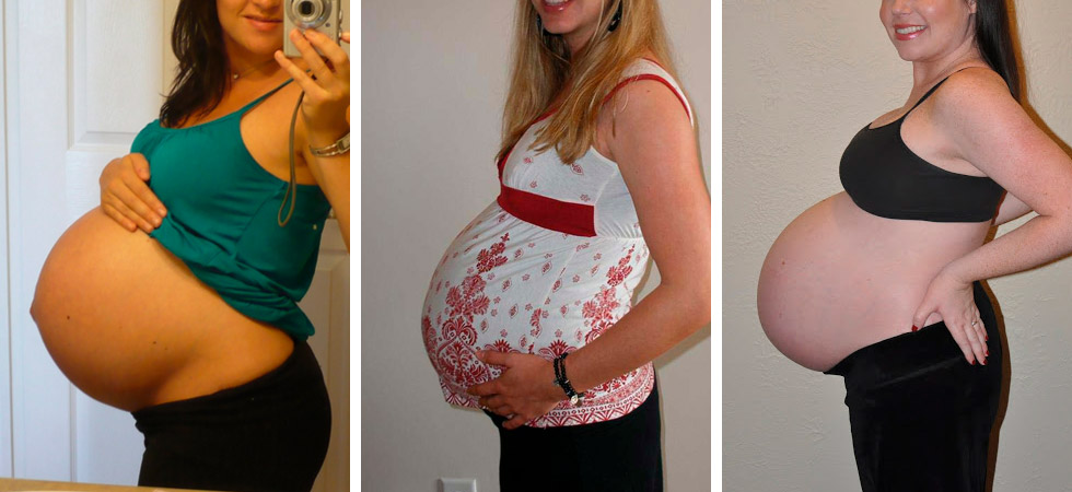 Фото животиков на 40 неделе беременности