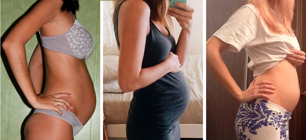 Как выглядит живот беременной на 18 неделе беременности фото